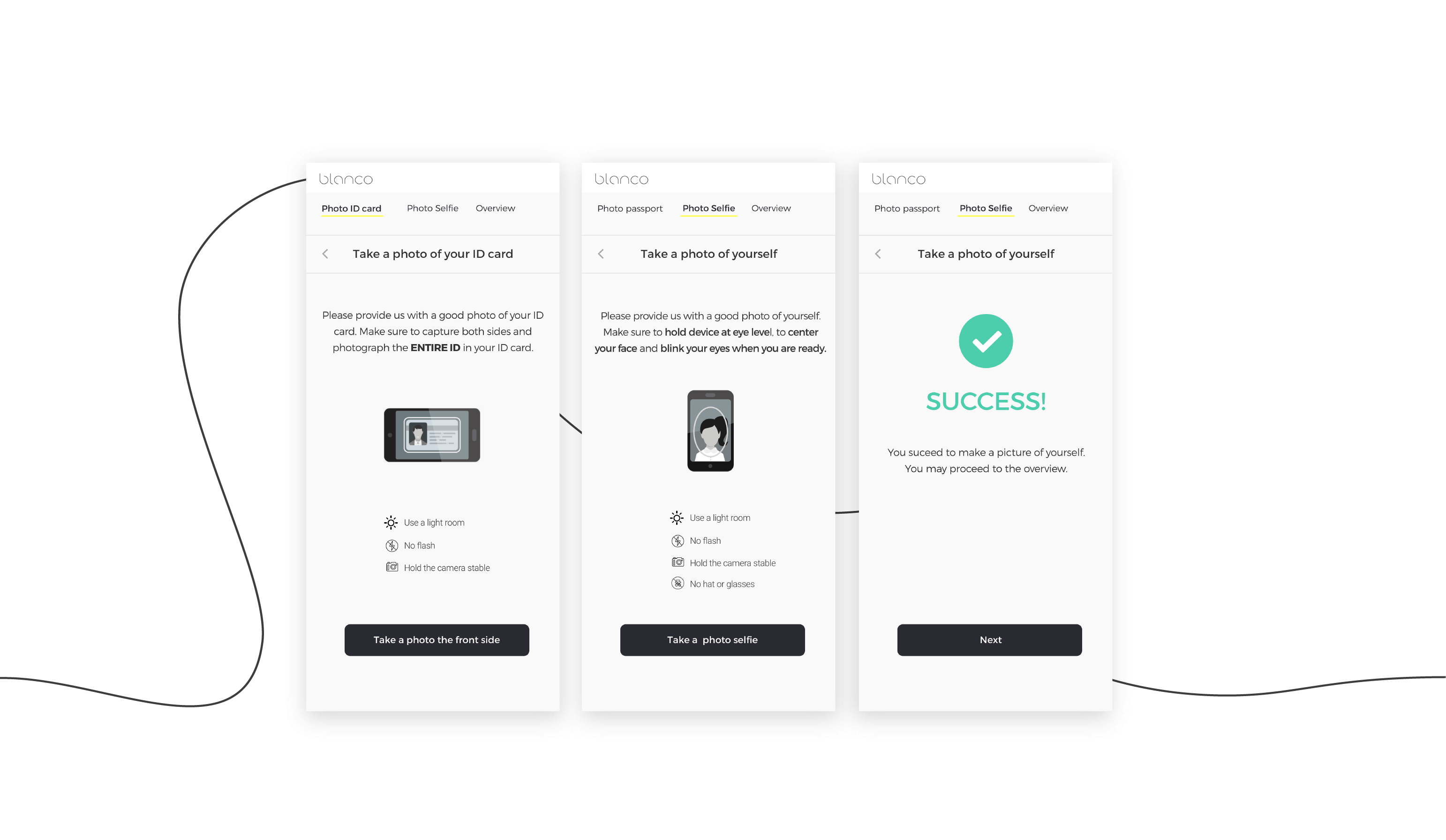 ID verification with a selfie check