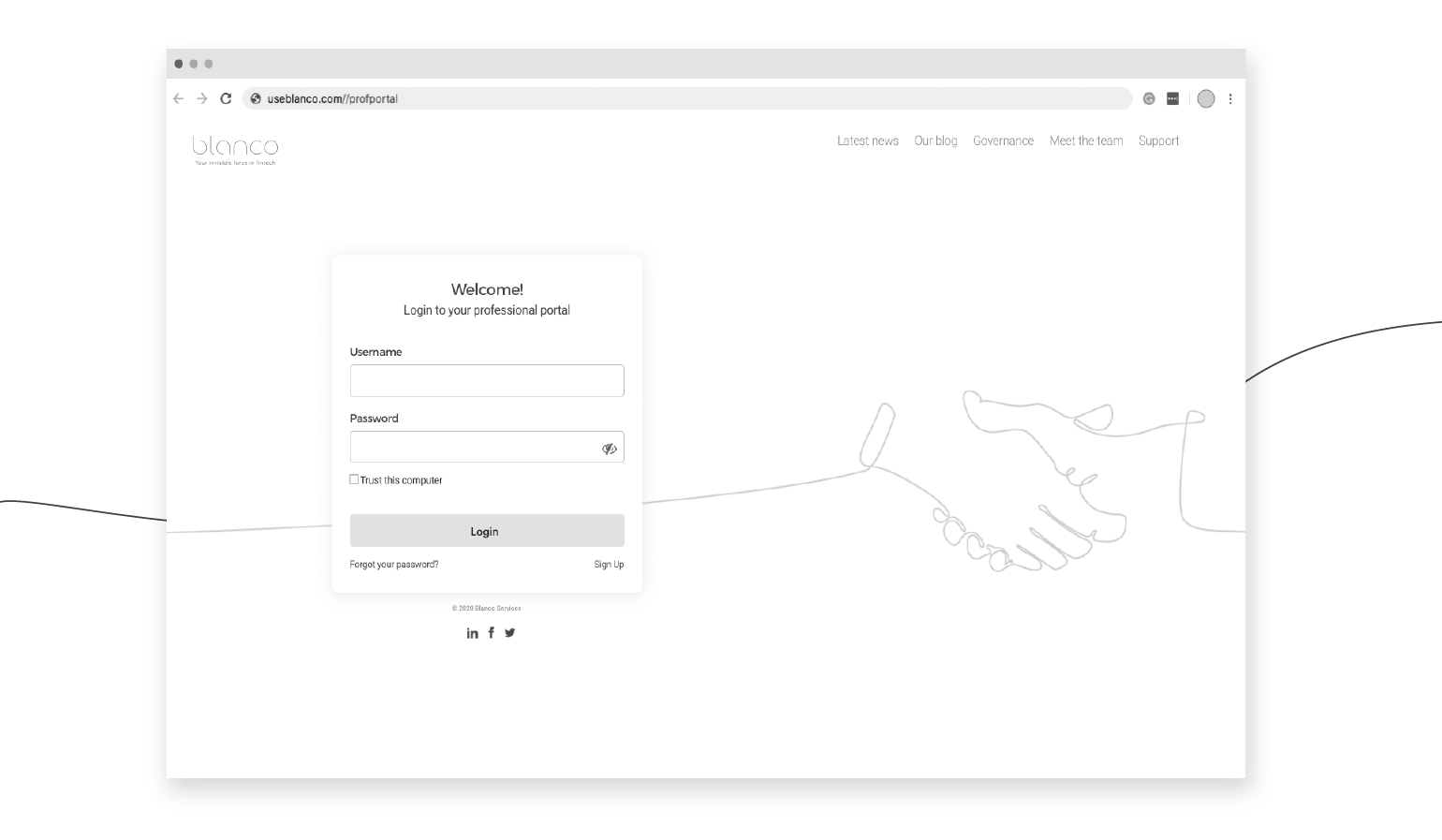 Login page Blnco 03