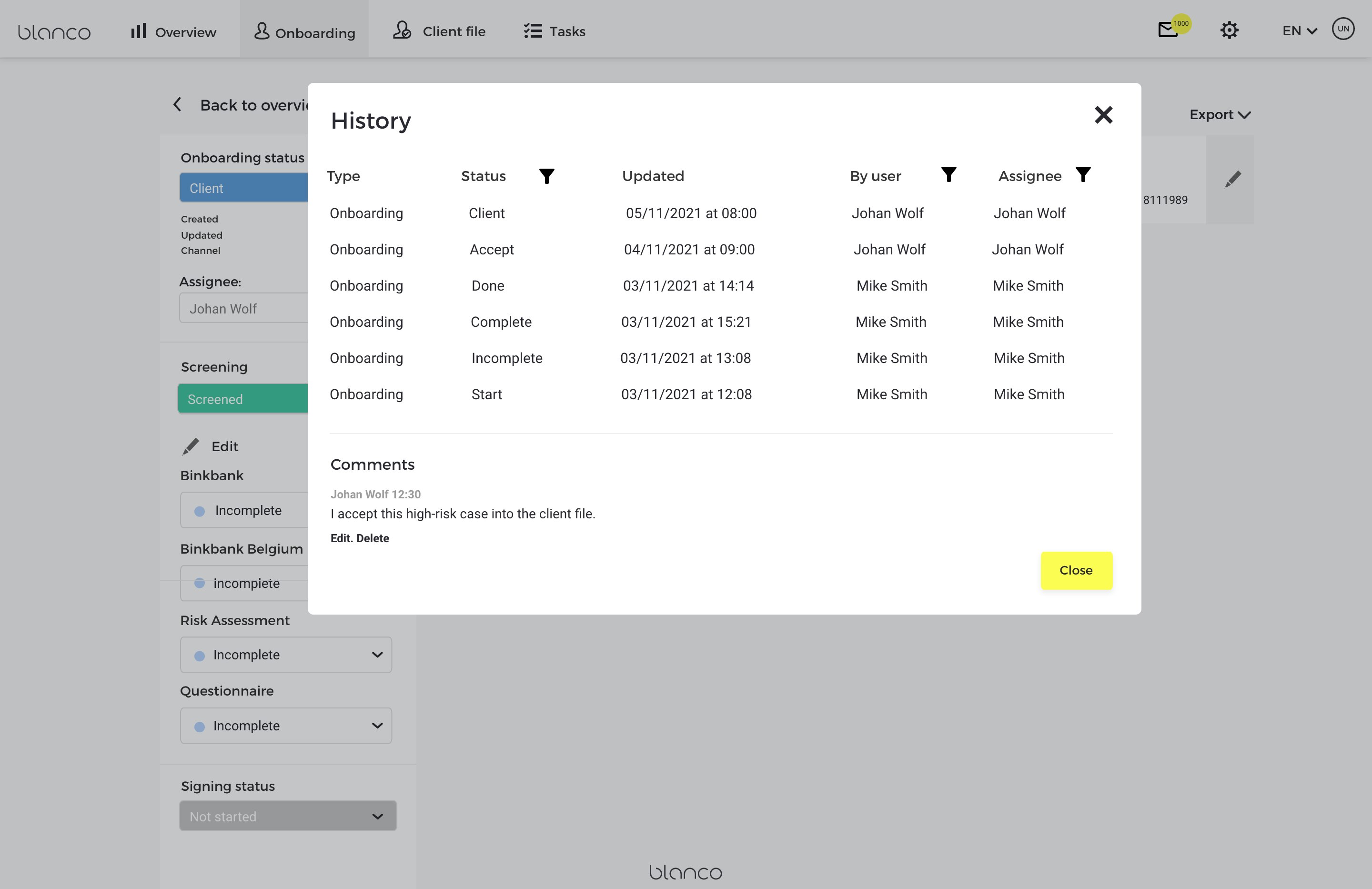 New onboarding workflow 1